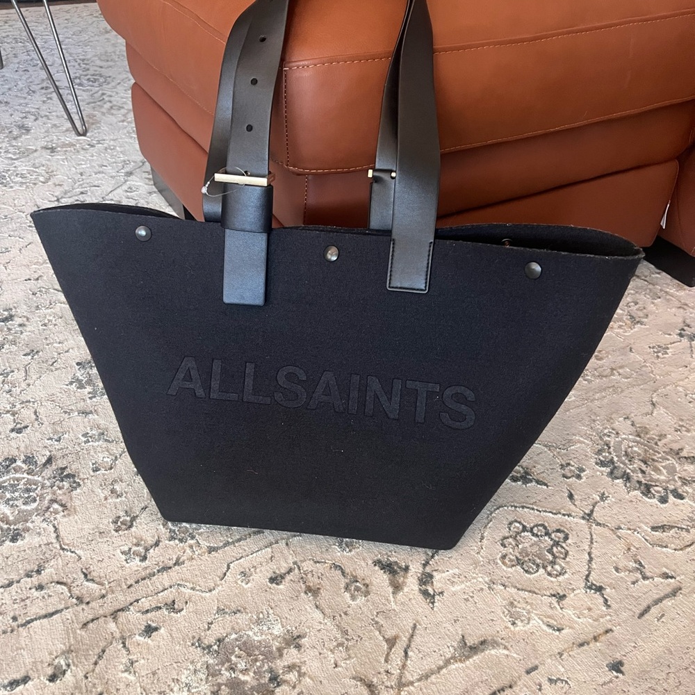 AllSaints Black Tote Bag